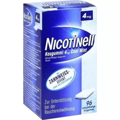 NICOTINELL Chewing gum Cool Mint 4 mg, 96 pcs