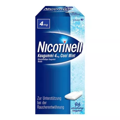 NICOTINELL Chewing gum Cool Mint 4 mg, 96 pcs