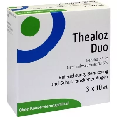 THEALOZ Duo eye drops, 3X10 ml