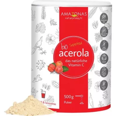 ACEROLA 100% Organic Pure Natural Vit.C Powder, 500 g