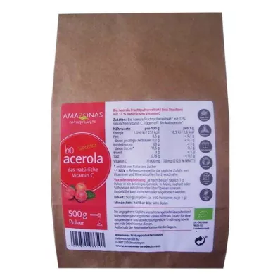 ACEROLA 100% Organic Pure Natural Vit.C Powder, 500 g