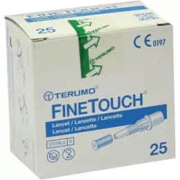 TERUMO FineTouch disposable lancets, 25 pcs