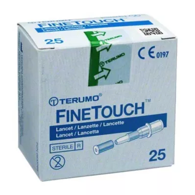 TERUMO FineTouch disposable lancets, 25 pcs