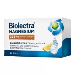 BIOLECTRA Magnesium 365 mg fortissimum lemon, 20 pcs