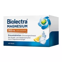 BIOLECTRA Magnesium 365 mg fortissimum lemon, 40 pcs