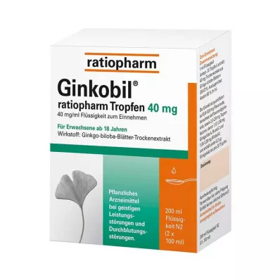 GINKOBIL-ratiopharm drops 40 mg, 200 ml