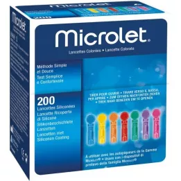MICROLET Lancets coloured, 200 pcs
