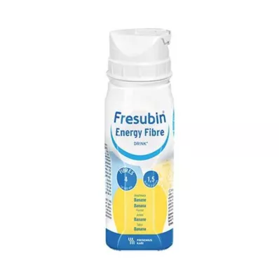 Fresubin Energy Fiber Drink Banana drinking bottle, 4x200 ml