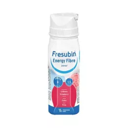 FRESUBIN ENERGY Fibre DRINK Strawberry Drink Bottle, 4X200 ml