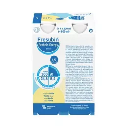 FRESUBIN PROTEIN Energy DRINK Vanilla Drink, 4X200 ml