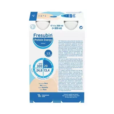 FRESUBIN PROTEIN Energy DRINK Nut Drink Bottle, 4X200 ml