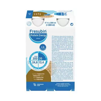 FRESUBIN PROTEIN Energy DRINK Cappucc.Drink, 4X200 ml FRESUBIN PROTEIN Energy DRINK Cappucc.Drink, 4X200 ml