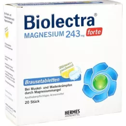 BIOLECTRA Magnesium 243 mg forte Lemon Br. tbl, 20 pcs