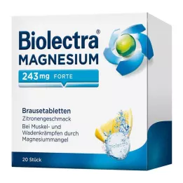 BIOLECTRA Magnesium 243 mg forte Lemon Br. tbl, 20 pcs