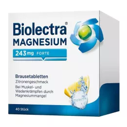 BIOLECTRA Magnesium 243 mg forte Lemon Br. tbl, 40 pcs