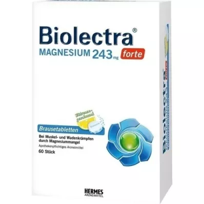 BIOLECTRA Magnesium 243 mg forte Lemon Br. tbl, 60 pcs