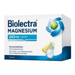 BIOLECTRA Magnesium 243 mg forte Lemon Br. tbl, 60 pcs
