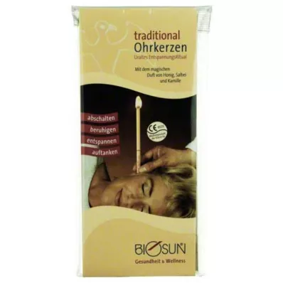 BIOSUN Ear candles Traditional, 10 pcs