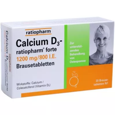 CALCIUM D3-ratiopharm forte effervescent tablets, 20 pcs