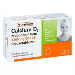 CALCIUM D3-ratiopharm forte effervescent tablets, 20 pcs