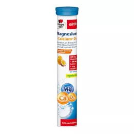 DOPPELHERZ Magnesium+Calcium+D3 Effervescent Tablets, 15 pcs