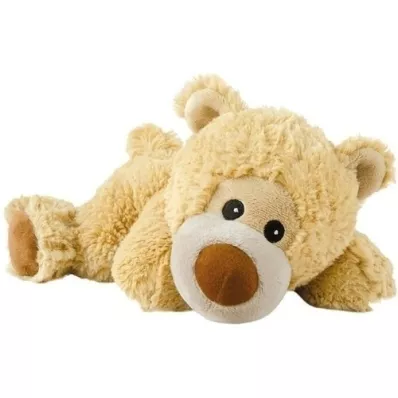 WÄRME STOFFTIER Bear William lying light brown, 1 pc