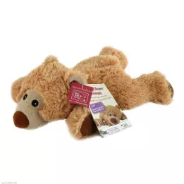 WÄRME STOFFTIER Bear William lying light brown, 1 pc