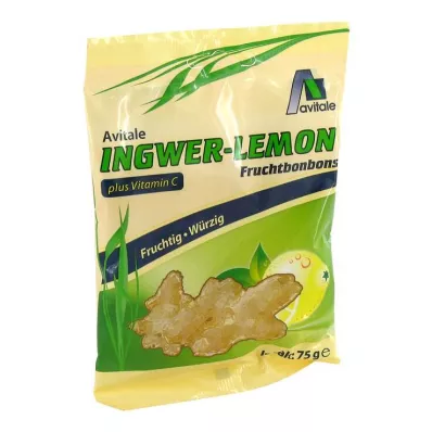 Ginger lemon candies + vitamin C, 75 g Ginger lemon candies + vitamin C, 75 g