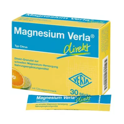 MAGNESIUM VERLA direct granules citrus, 30 pcs