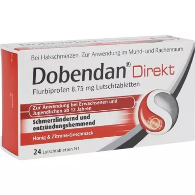 DOBENDAN Direct Flurbiprofen 8.75 mg lozenge, 24 pcs