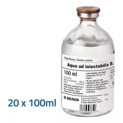 Aqua AD Injectabilia injection solution, 20X100 ml Aqua AD Injectabilia injection solution, 20X100 ml