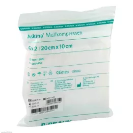 ASKINA Gauze compresses 10x20 cm sterile, 5X2 pcs