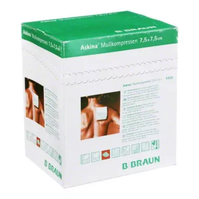 ASKINA Gauze compresses 7.5x7.5 cm sterile, 25X2 pcs