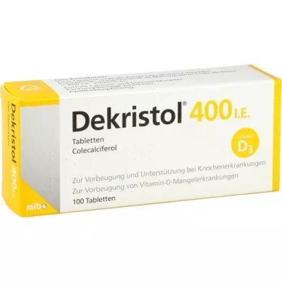 DEKRISTOL 400 I.E. tablets, 100 pcs