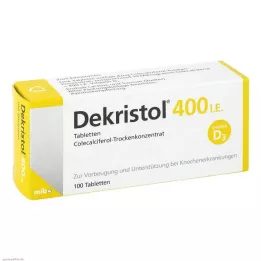 DEKRISTOL 400 I.E. tablets, 100 pcs