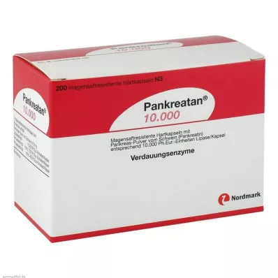 PANKREATAN 10,000 enteric-coated hard capsules, 200 pcs
