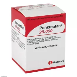 PANKREATAN 25,000 enteric-coated hard capsules, 50 pcs