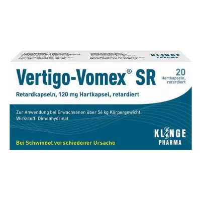 Vertigo-Vomex® SR sustained-release capsules, 20 pcs Vertigo-Vomex® SR sustained-release capsules, 20 pcs