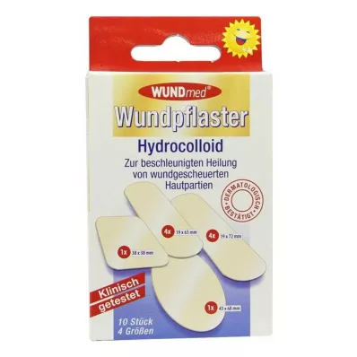WUNDPFLASTER Hydrocolloid 4 sizes, 10 pcs WUNDPFLASTER Hydrocolloid 4 sizes, 10 pcs