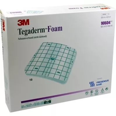 TEGADERM Foam dressing FK 8.8x8.8 cm 90604, 10 pcs