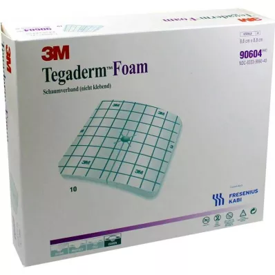 TEGADERM Foam dressing FK 8.8x8.8 cm 90604, 10 pcs