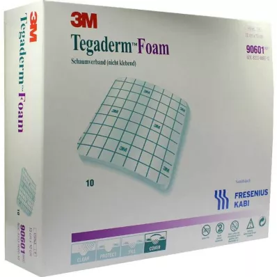 TEGADERM Foam dressing FK 10x10 cm 90601, 10 pcs