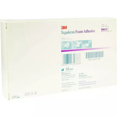 TEGADERM Foam Adhesive FK 6.9x6.9 cm cross 90615, 10 pcs