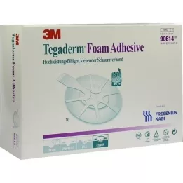 TEGADERM Foam Adhesive 6.9x7.6 cm oval 90614, 10 pcs