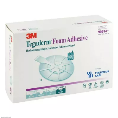 TEGADERM Foam Adhesive 6.9x7.6 cm oval 90614, 10 pcs