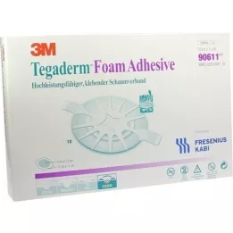 TEGADERM Foam Adhesive FK 10x11 cm oval 90611, 10 pcs