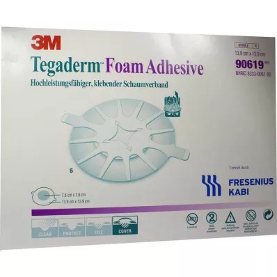 TEGADERM Foam Adhesive FK 13.9 cm round 90619, 5 pcs TEGADERM Foam Adhesive FK 13.9 cm round 90619, 5 pcs