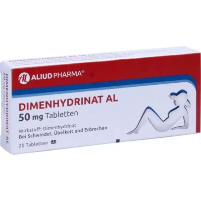 DIMENHYDRINAT AL 50 mg tablets, 20 pcs