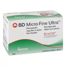 BD MICRO-FINE+ 4 pen needles 0.23x4 mm, 100 pcs