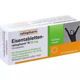 EISENTABLETTEN-ratiopharm N 50 mg film-coated tablets, 50 pcs